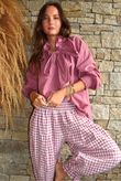 Larc Poet Blouse Indian Pink